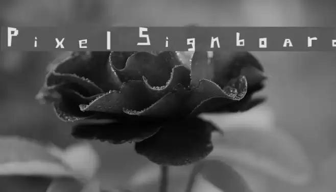 Pixel Signboard Font examples