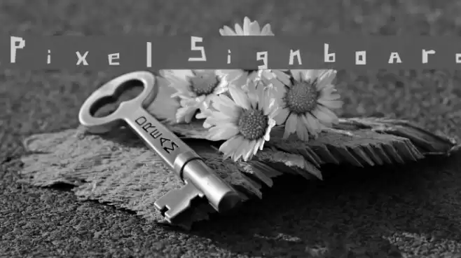 Pixel Signboard Font examples