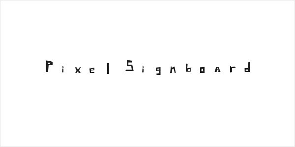 Pixel Signboard Logo