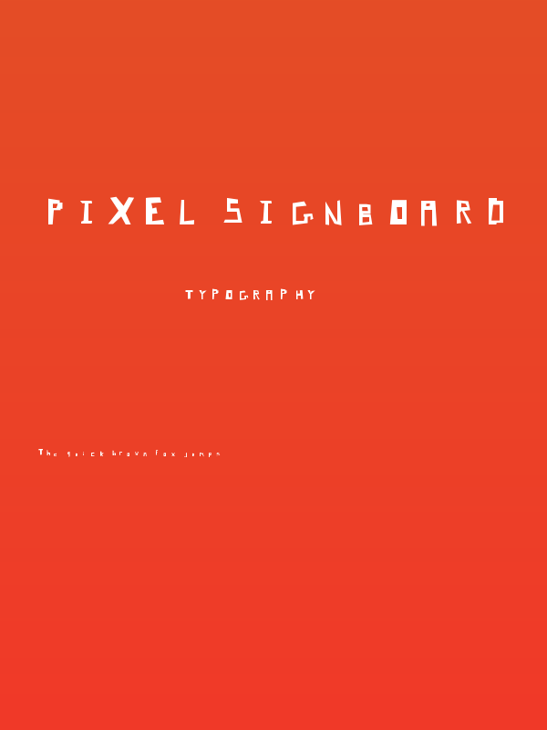 Pixel Signboard Poster