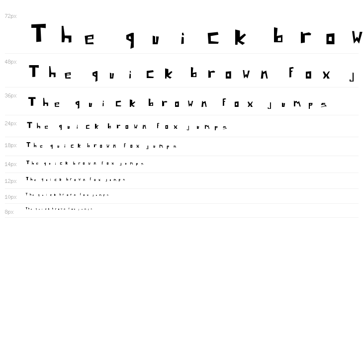 Pixel Signboard Waterfall