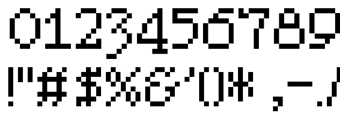 Pixel Sleigh Regular Font OTHER CHARS