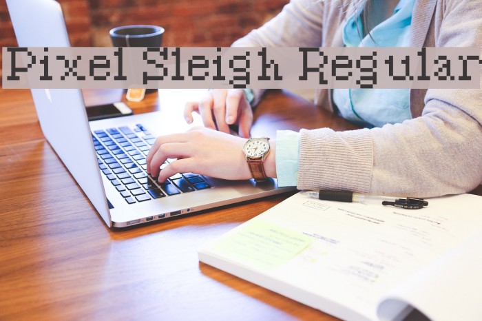 Pixel Sleigh Regular Font examples