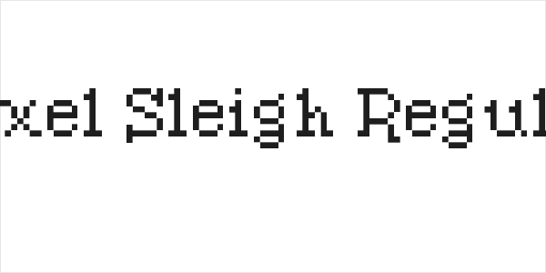 Pixel Sleigh Regular Logo
