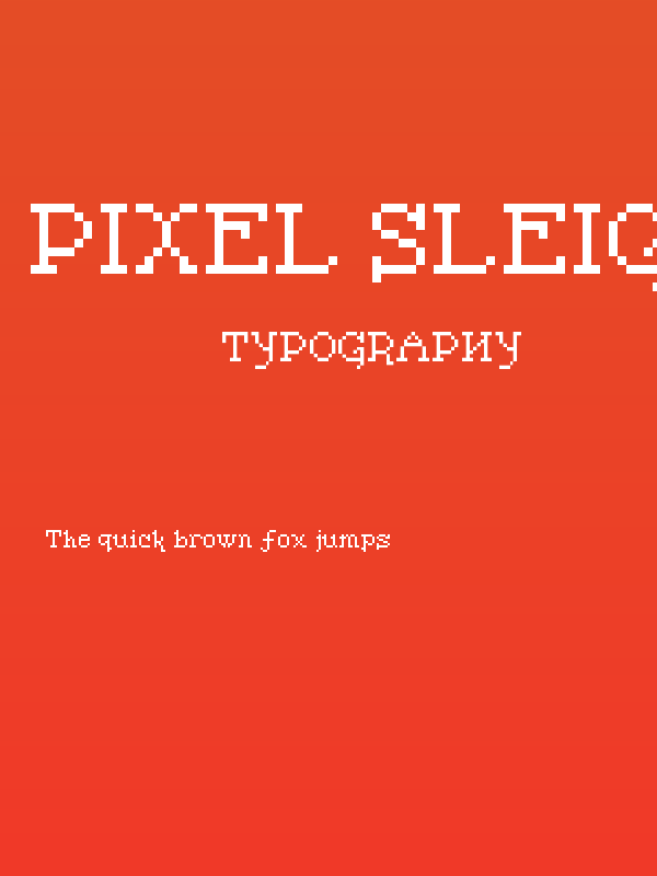 Pixel Sleigh Regular Poster