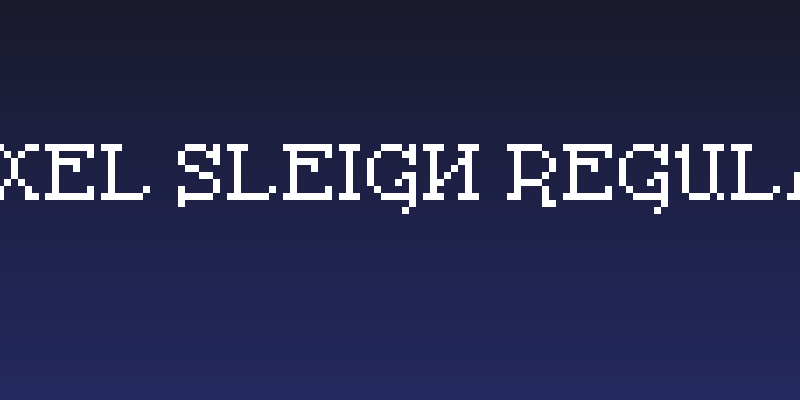 Pixel Sleigh Regular Social Header