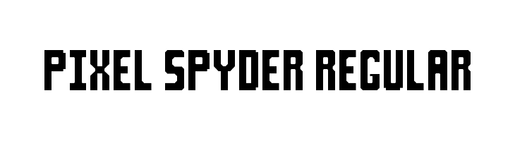 Pixel Spyder Regular  नि: शुल्क फ़ॉन्ट्स डाउनलोड