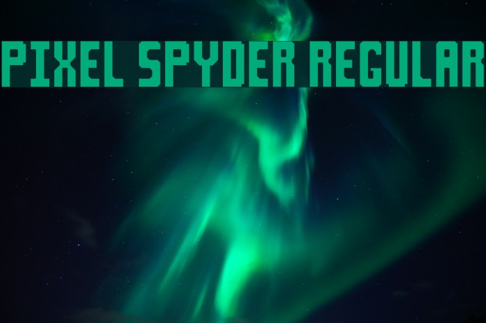 Pixel Spyder Regular Font examples