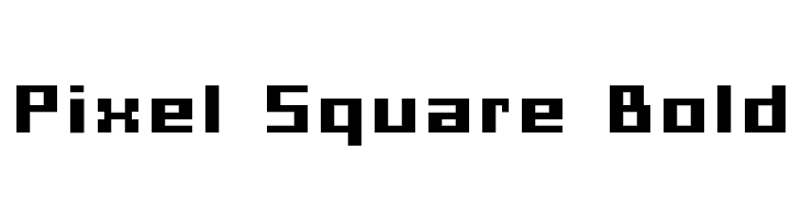Pixel Square Bold  لخطوط تنزيل