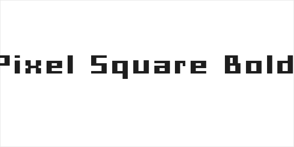 Pixel Square Bold Logo
