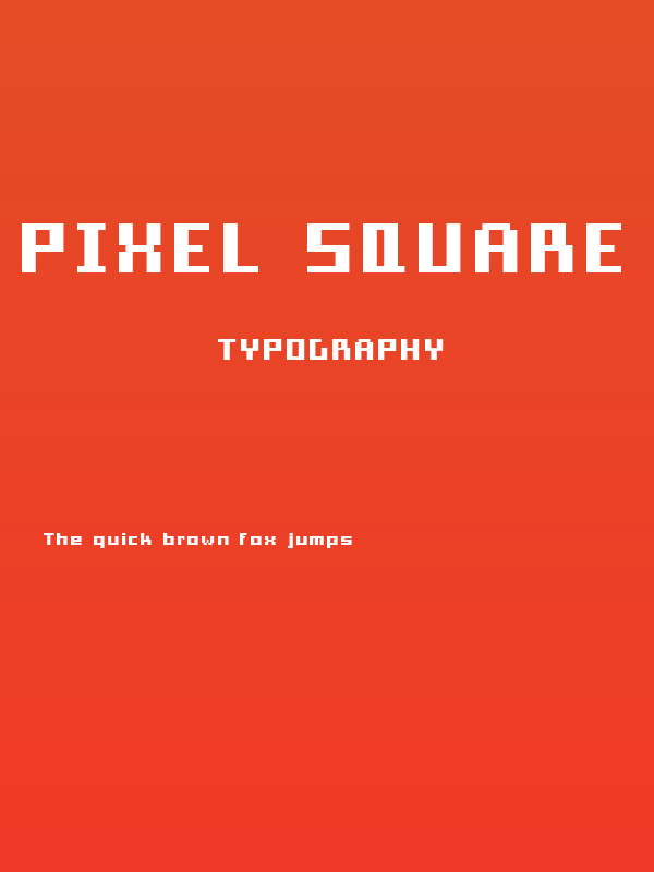 Pixel Square Bold Poster
