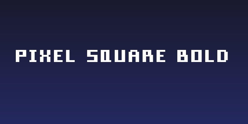 Pixel Square Bold Social Header