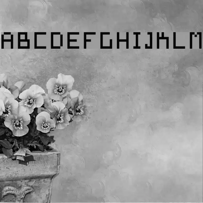 Pixel Square Font examples