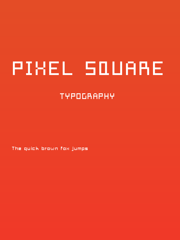 Pixel Square Poster