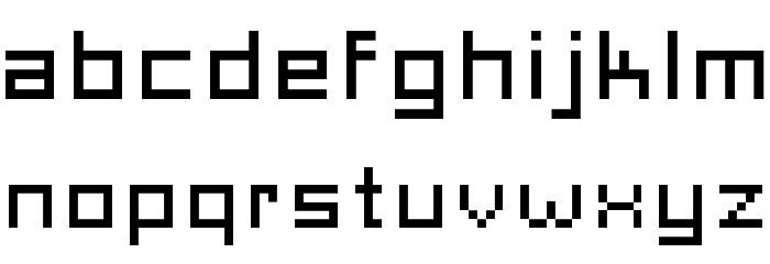Pixel Square Font LOWERCASE