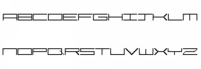 Pixel Star Regular Schriftart Groß