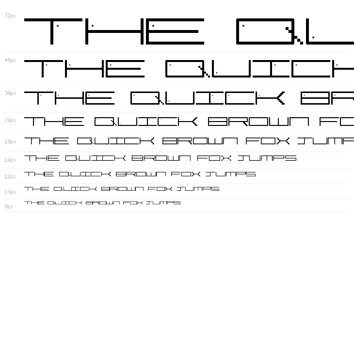 Pixel Star Regular Waterfall