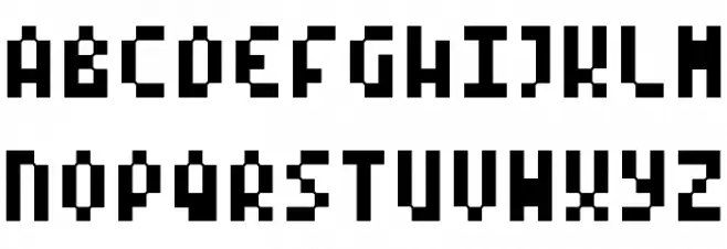 Pixel Symtext 字体 大写