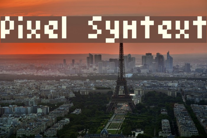 Pixel Symtext Font examples