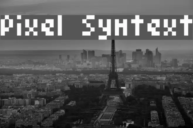 Pixel Symtext Font examples