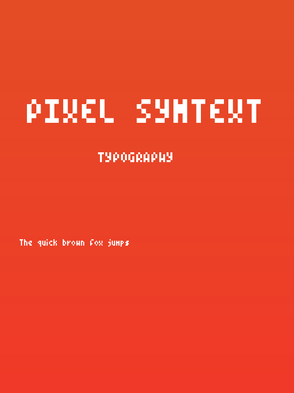 Pixel Symtext Poster