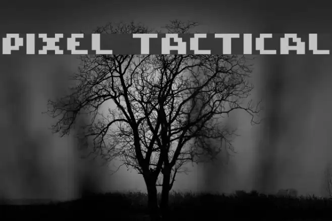 Pixel Tactical Font examples