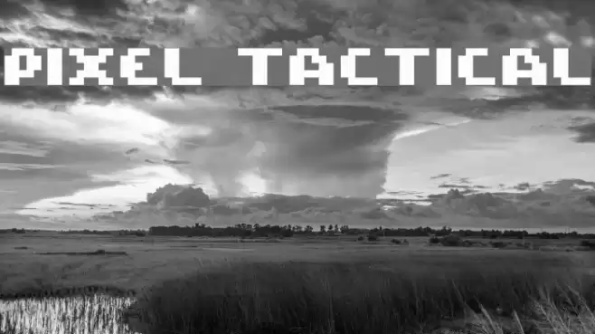 Pixel Tactical Font examples