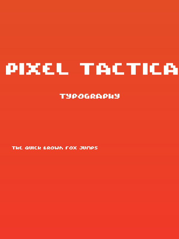 Pixel Tactical Poster