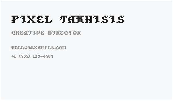 Pixel Takhisis Business Card