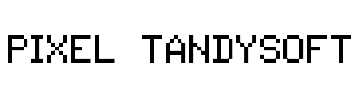 Pixel Tandysoft  font caratteri gratis