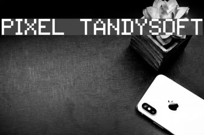 Pixel Tandysoft Schriftart examples