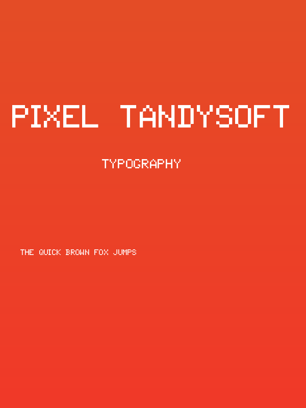 Pixel Tandysoft Poster