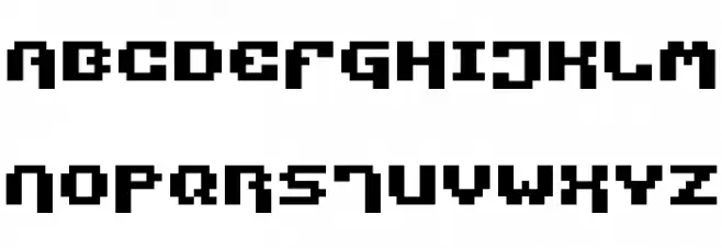 Pixel Technology フォント 大文字