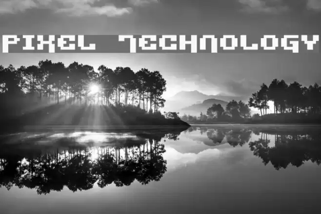 Pixel Technology Шрифта examples