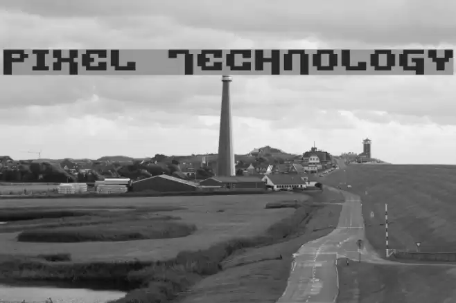 Pixel Technology Шрифта examples