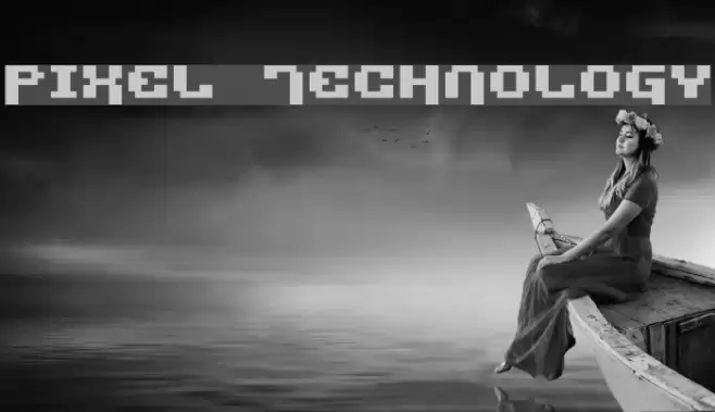 Pixel Technology Шрифта examples