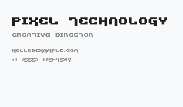 Pixel Technology Business Card