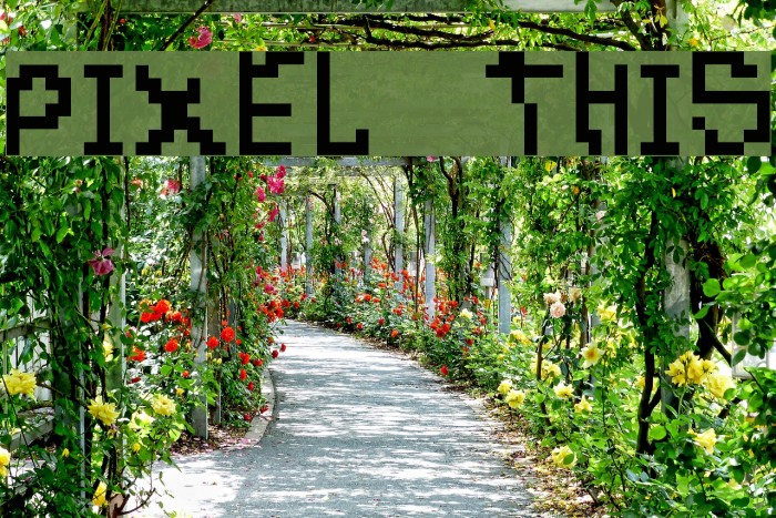 Pixel-This Font examples
