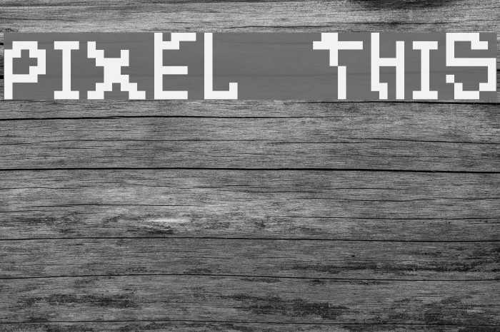 Pixel-This Font examples