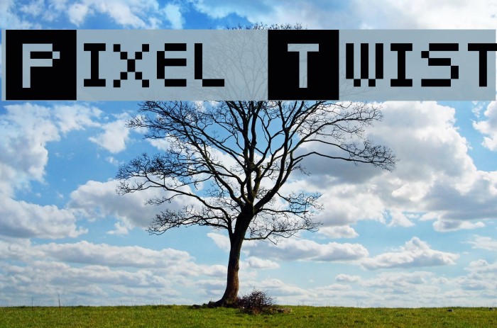 Pixel Twist Font examples