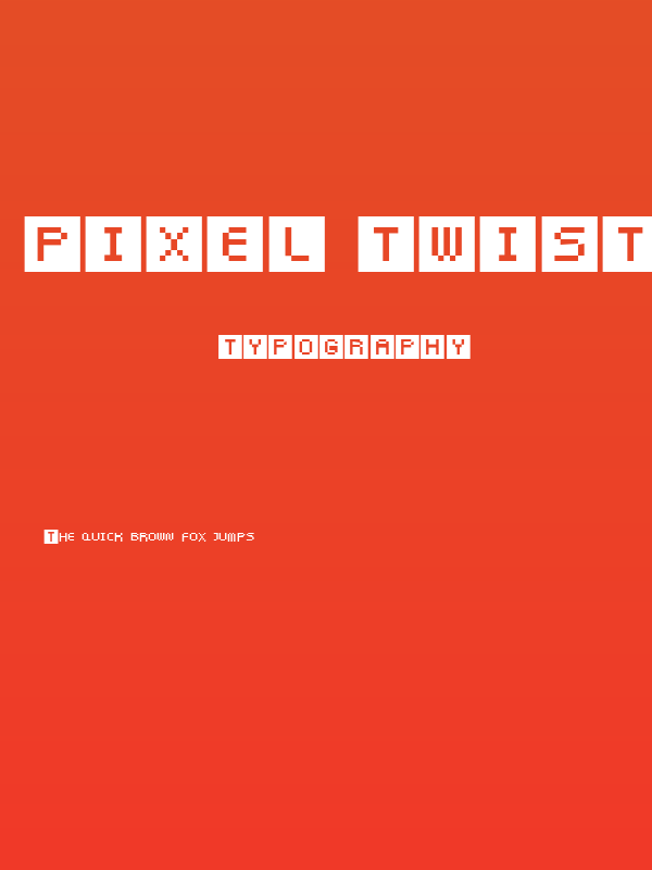 Pixel Twist Poster