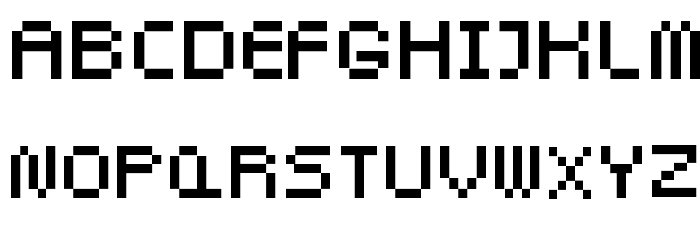 Pixel Twist Font LOWERCASE