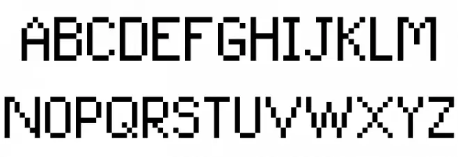 Pixel UniCode Regular Fonte MAIÚSCULAS