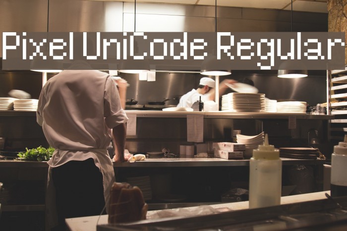 Pixel UniCode Regular Example 3
