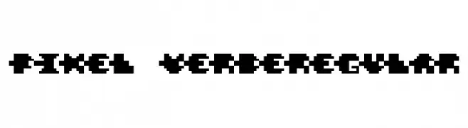 Pixel VerdeRegular  Descarca Fonturi Gratis
