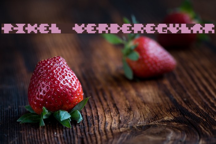Pixel VerdeRegular Font examples