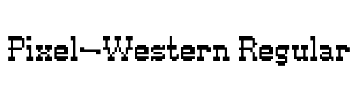 Pixel-Western Regular  Descarca Fonturi Gratis
