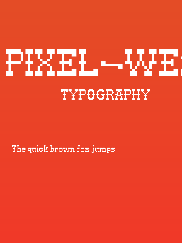 Pixel-Western Regular Poster