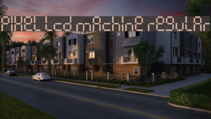 Pixel lcd machine Regular Example 2