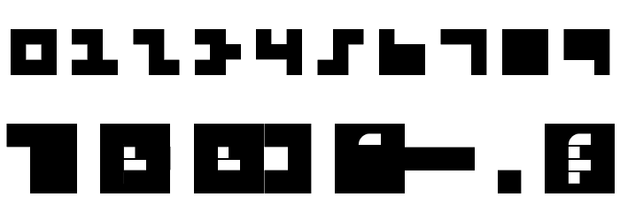 Pixel rocks Regular Font OTHER CHARS
